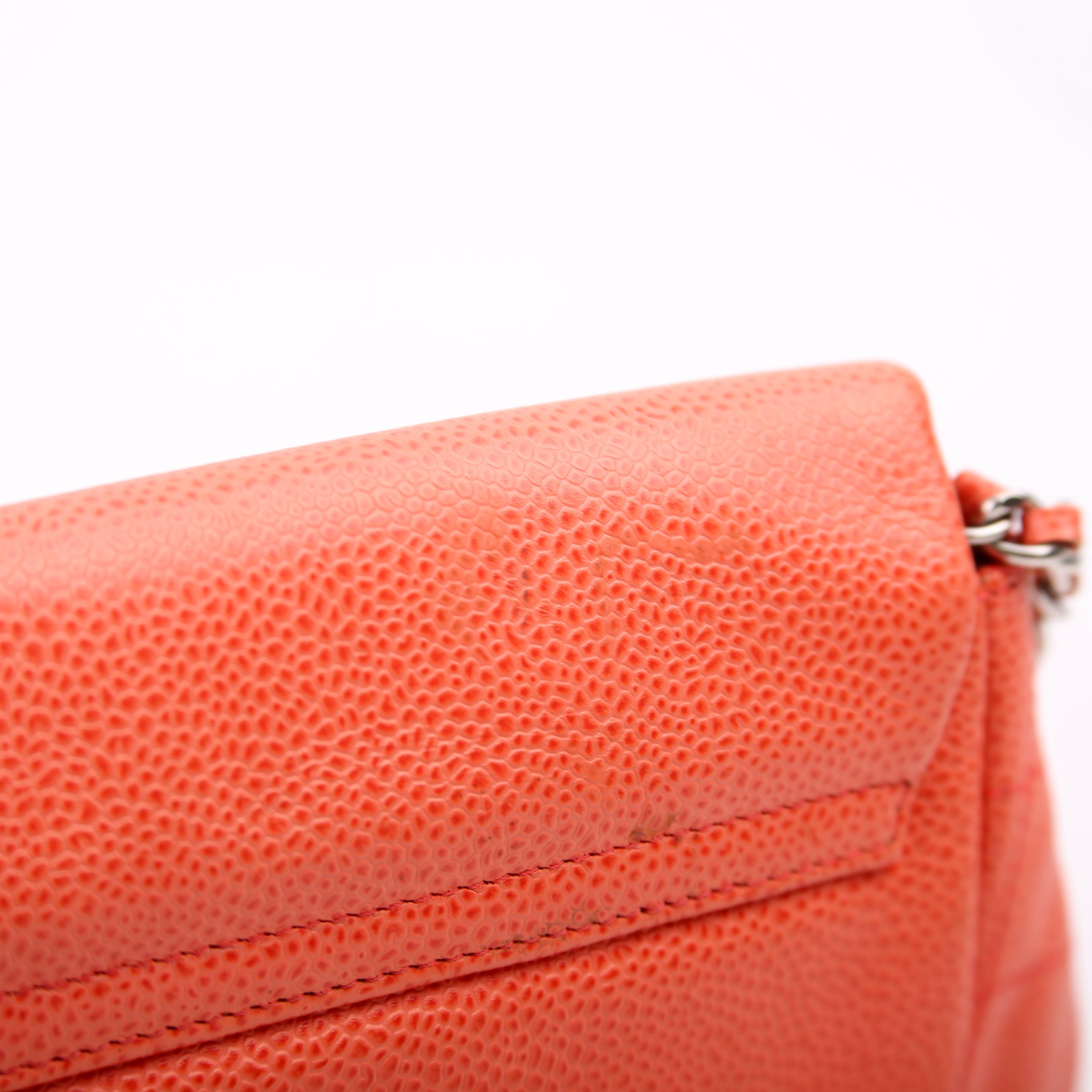 Wallet On Chain Half Moon Caviar Orange