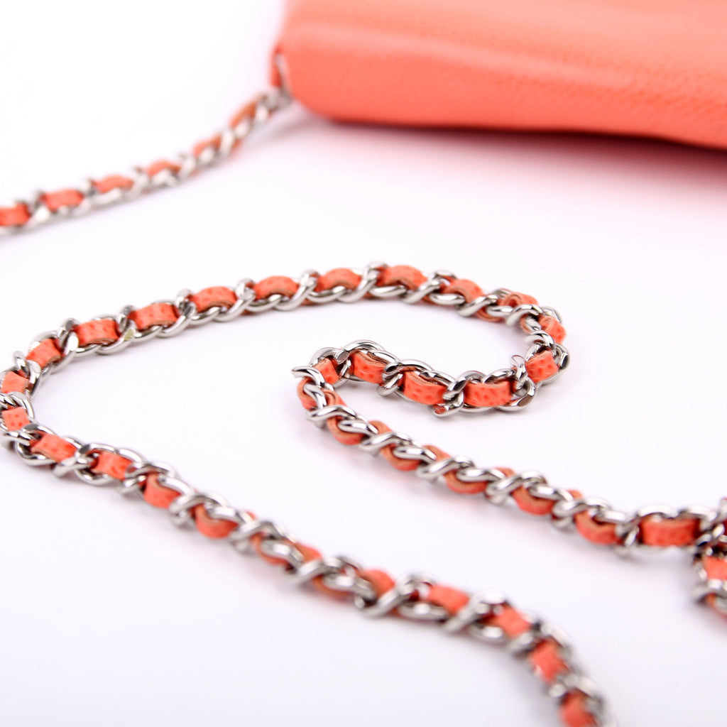 Wallet On Chain Half Moon Caviar Orange