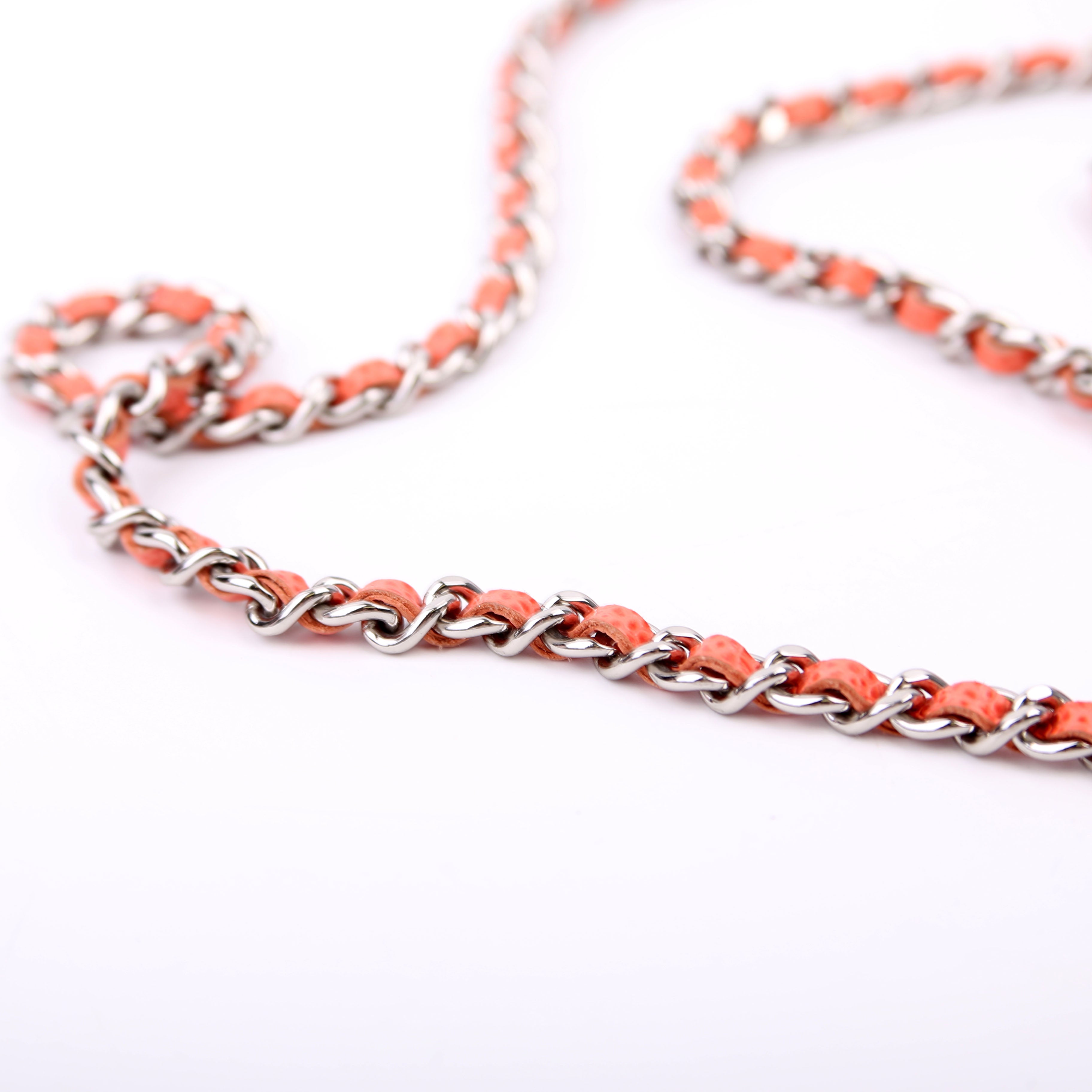 Wallet On Chain Half Moon Caviar Orange