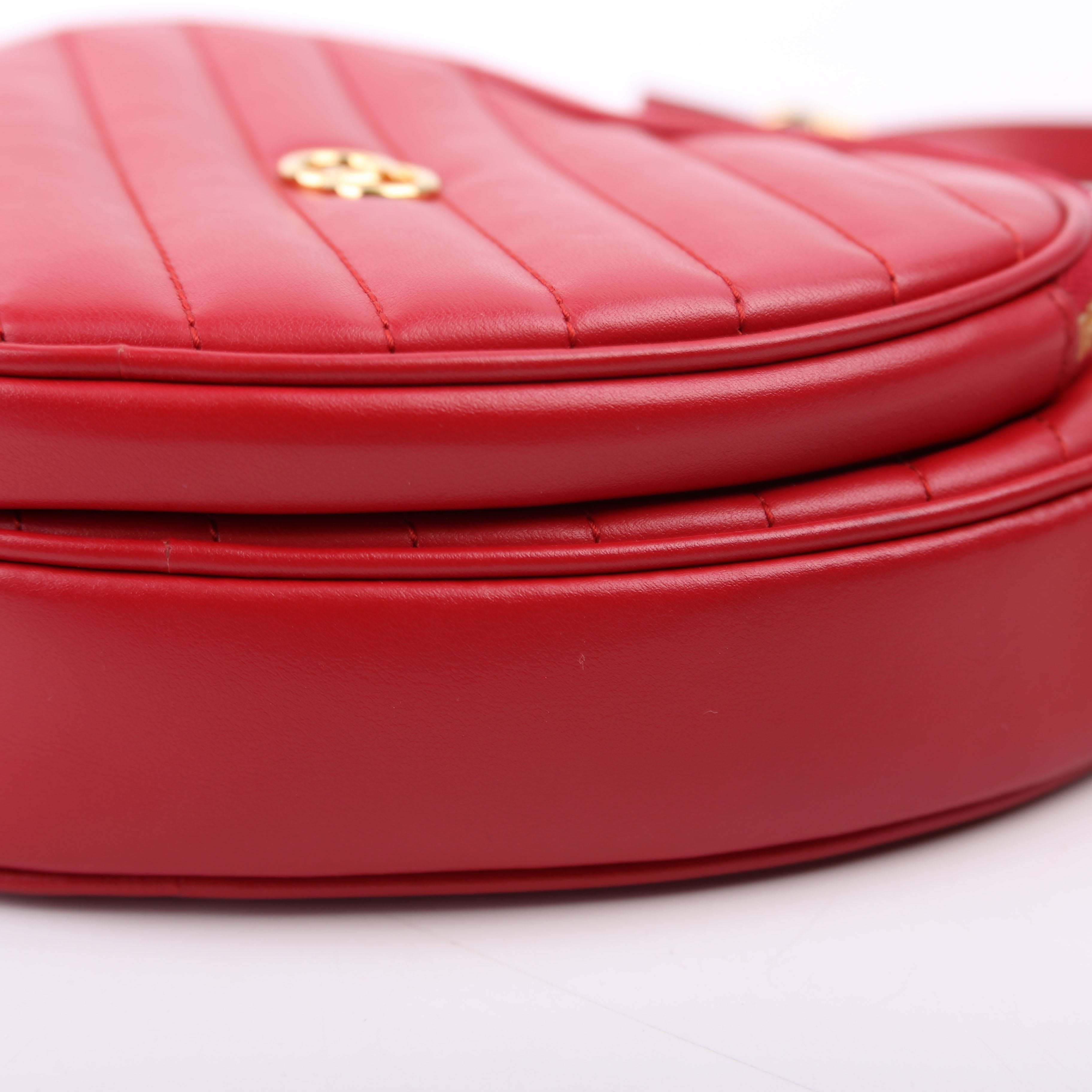 Gucci 751628 Interlocking G Mini Heart Bag Red