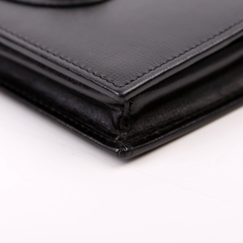 Gucci 621892 Horsebit 1955 Wallet W/ Chain Black