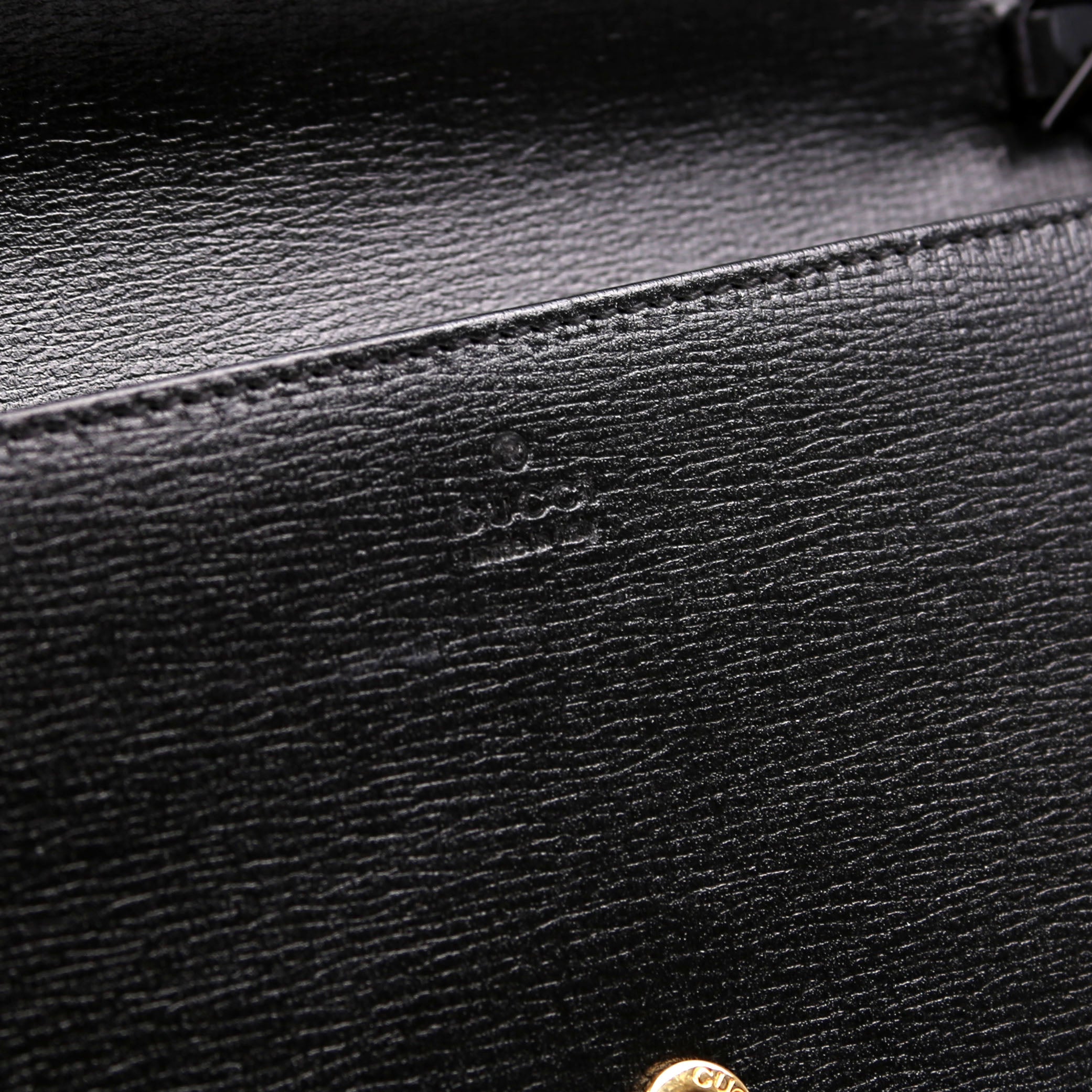 Gucci 621892 Horsebit 1955 Wallet W/ Chain Black