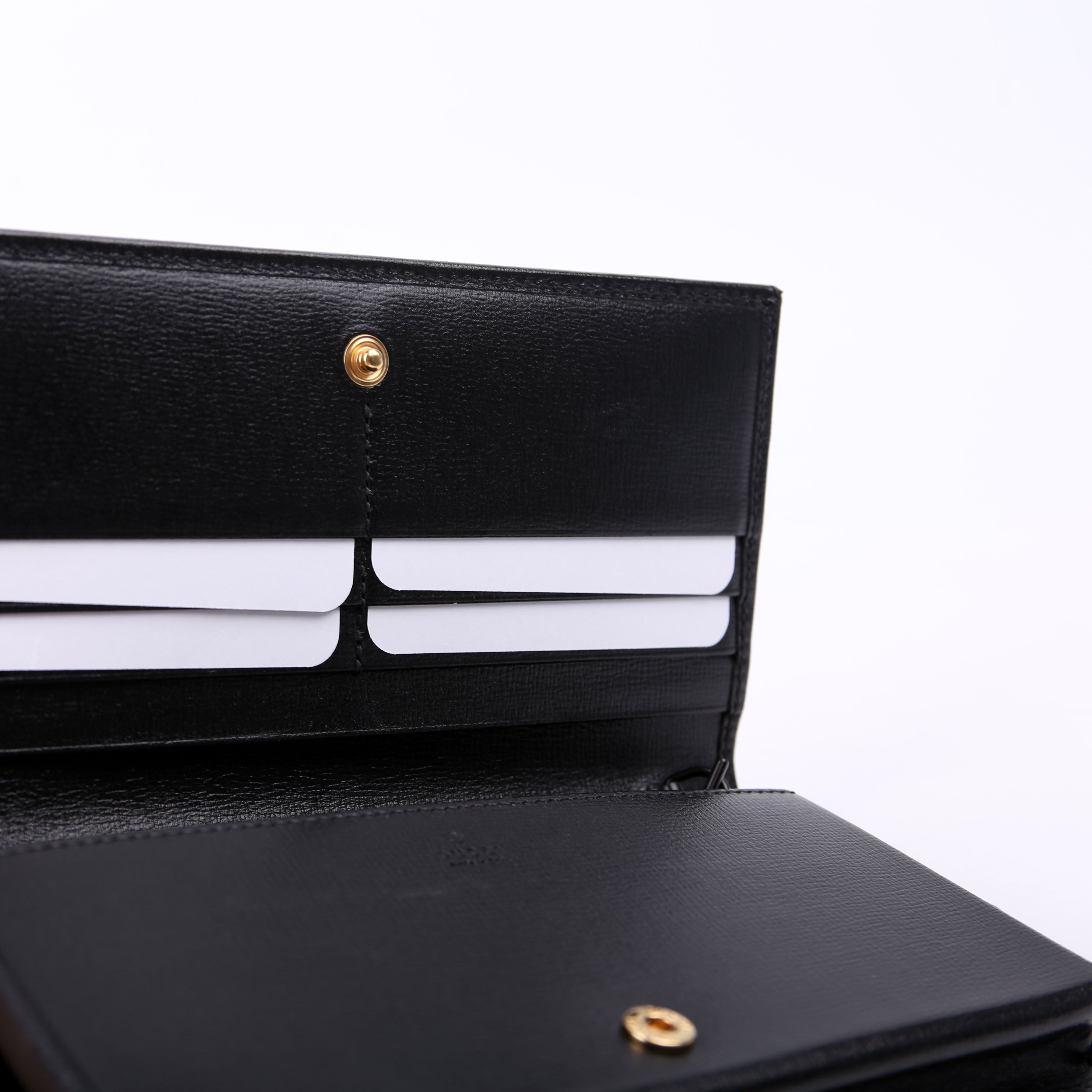 Gucci 621892 Horsebit 1955 Wallet W/ Chain Black