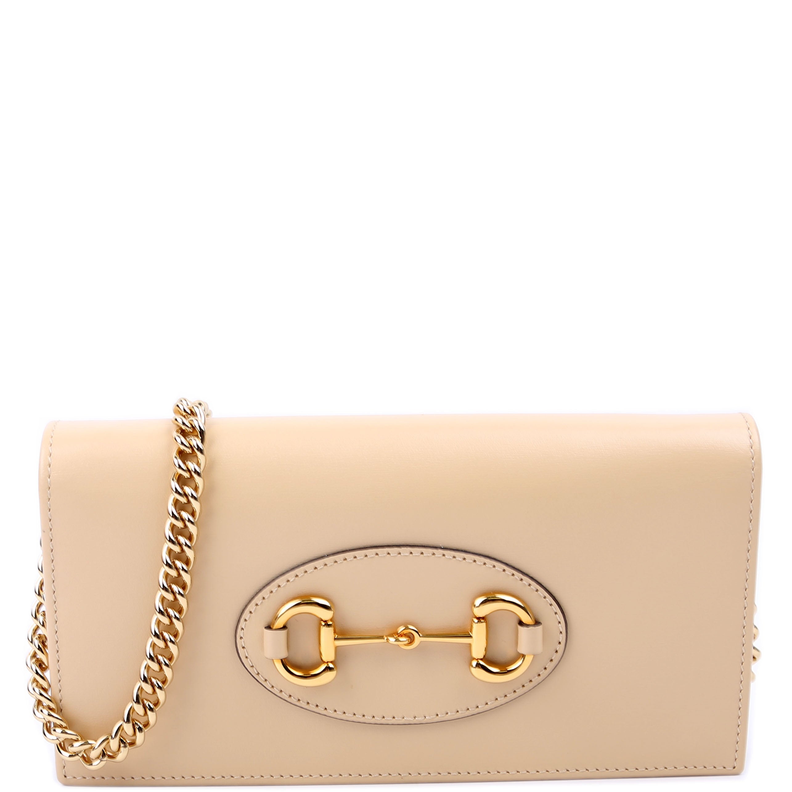 621892 Horsebit 1955 Wallet With Chain Tan