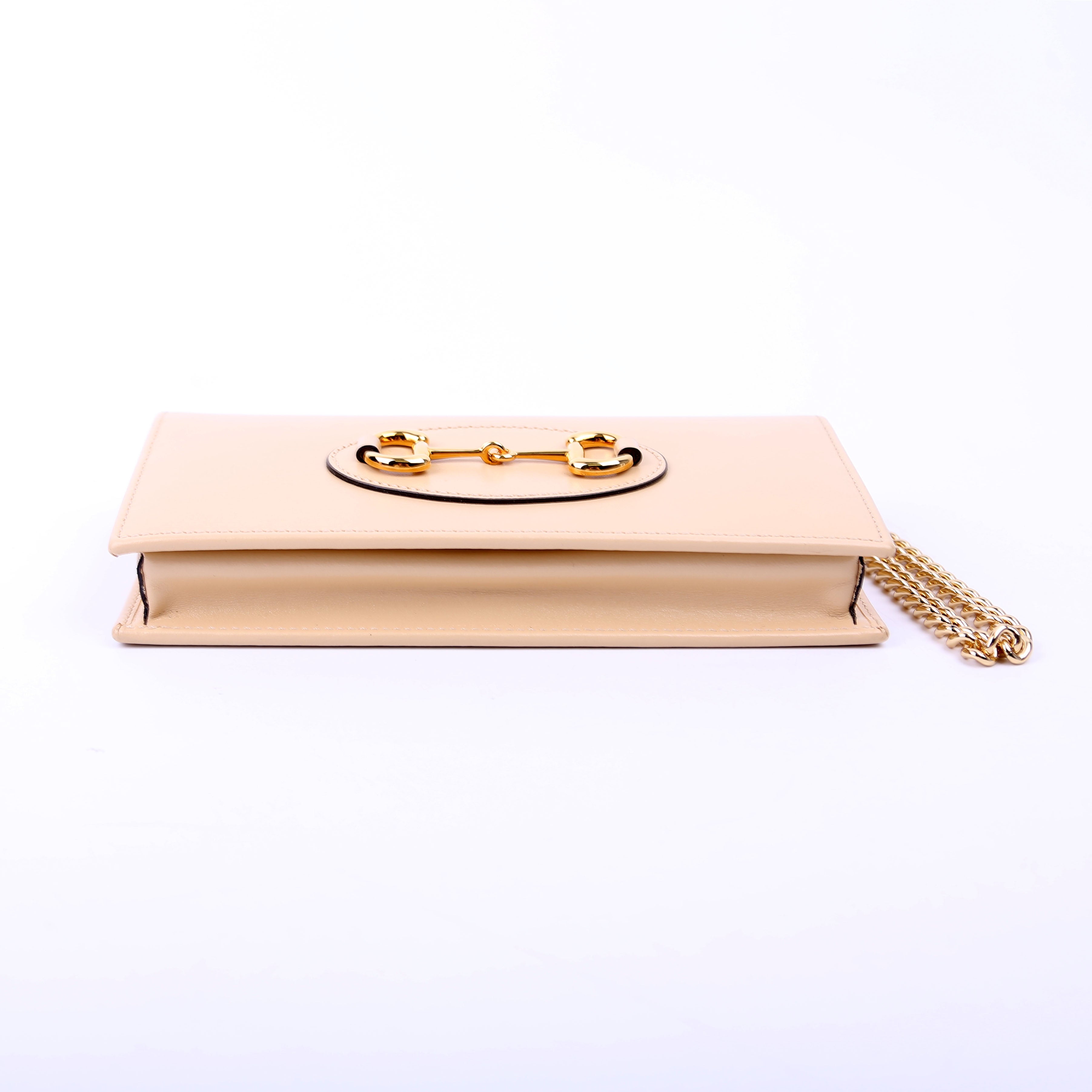 621892 Horsebit 1955 Wallet With Chain Tan