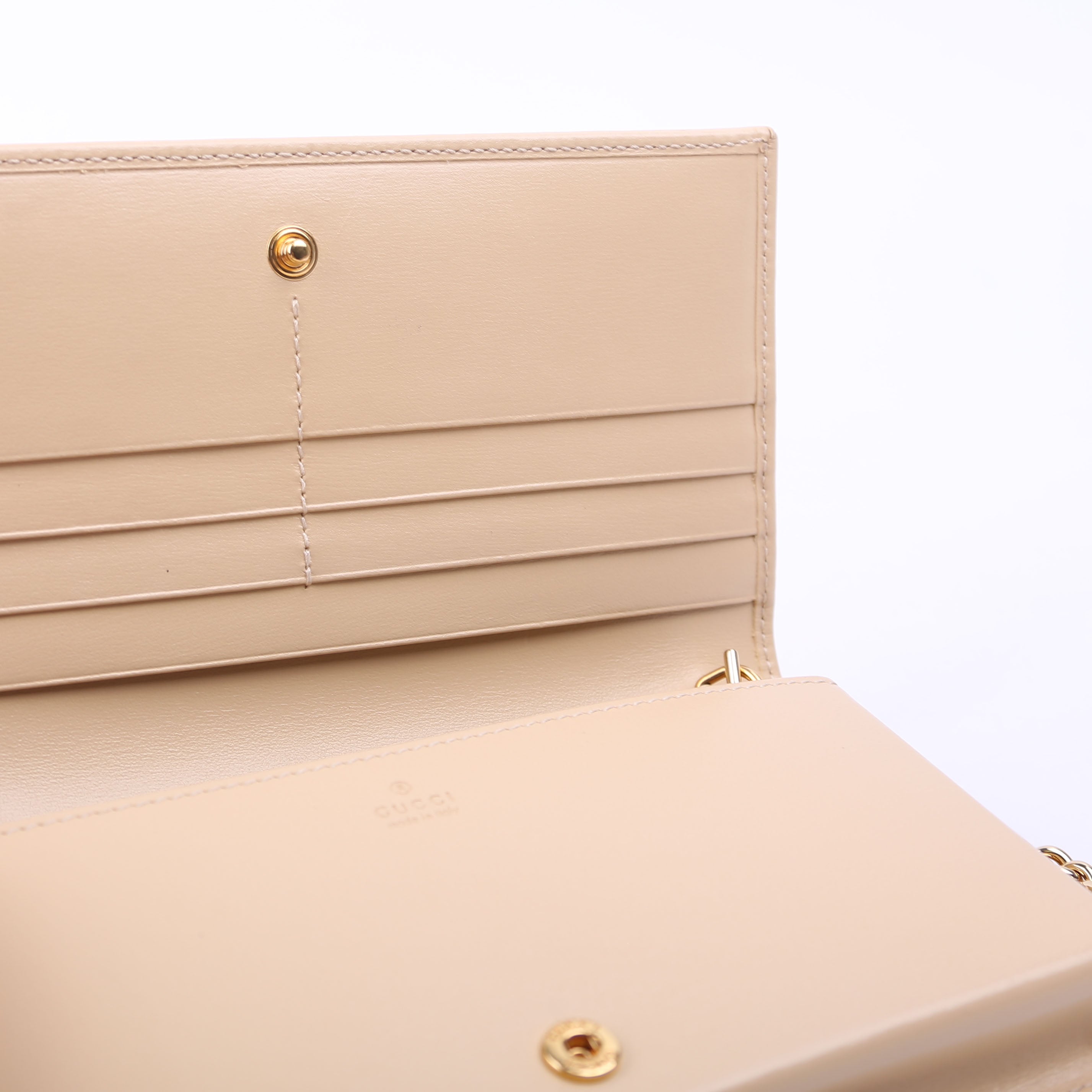 621892 Horsebit 1955 Wallet With Chain Tan