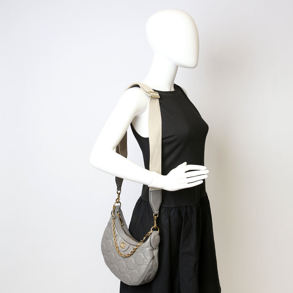 Gucci 739709 Matelasse Small Bag Grey