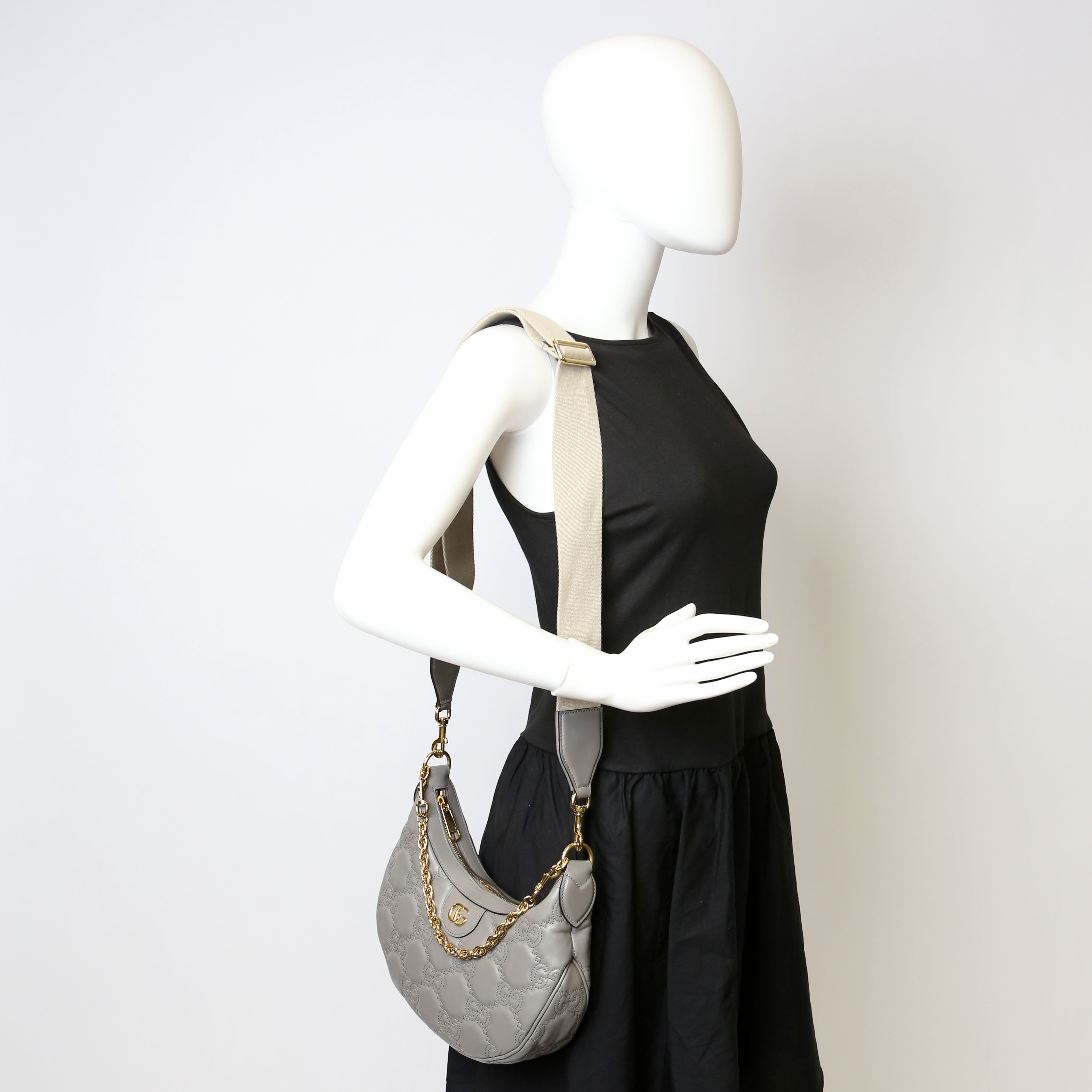 Gucci 739709 Matelasse Small Bag Grey
