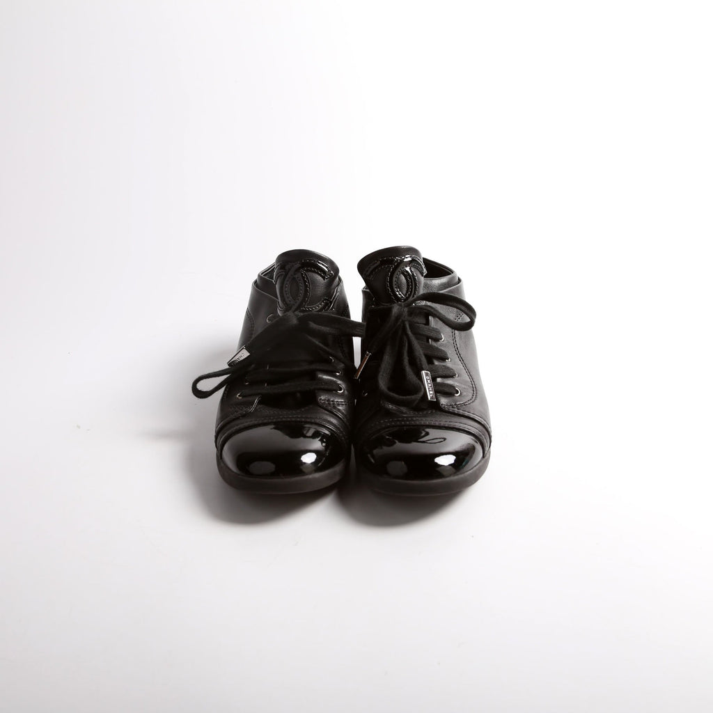 Patent Cap Toe CC Sneakers Size 37.5