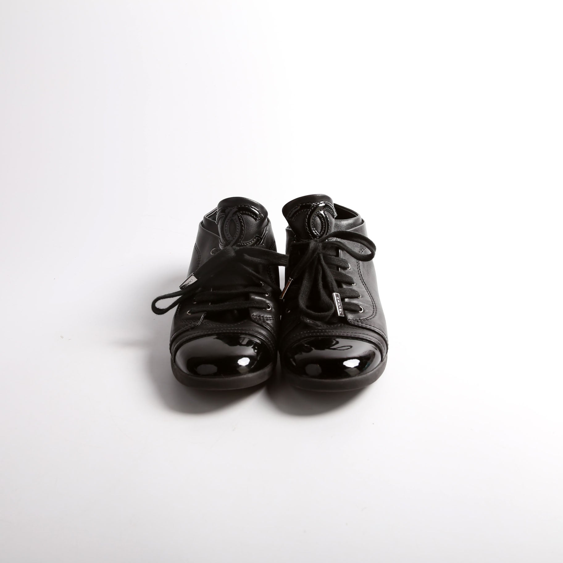 Patent Cap Toe CC Sneakers Size 37.5
