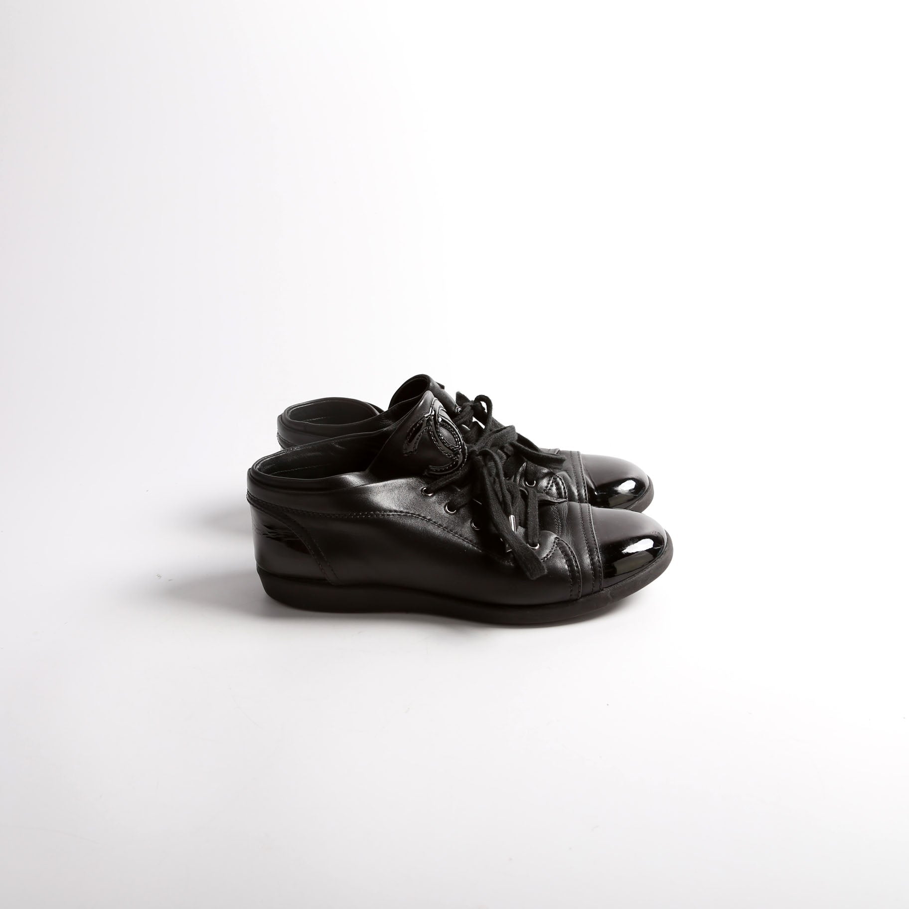 Patent Cap Toe CC Sneakers Size 37.5