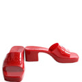 Logo Rubber Slides Size 39 Red