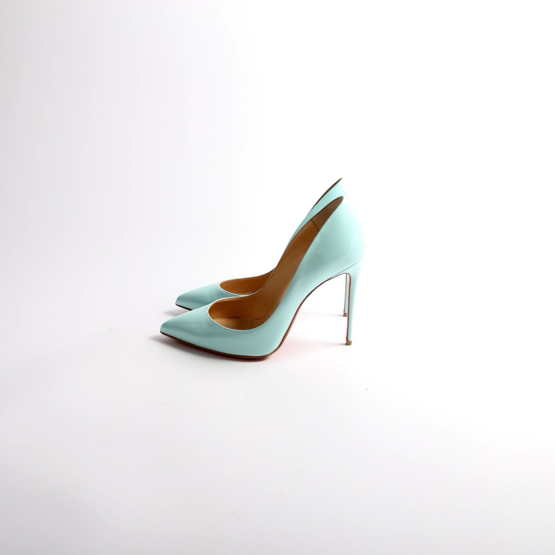 Pigalle Follies Patent 100MM Size 38 Teal
