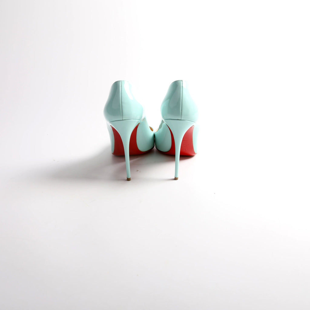 Pigalle Follies Patent 100MM Size 38 Teal