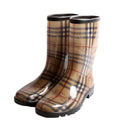 Haymarket Check Rain Boots Size 41