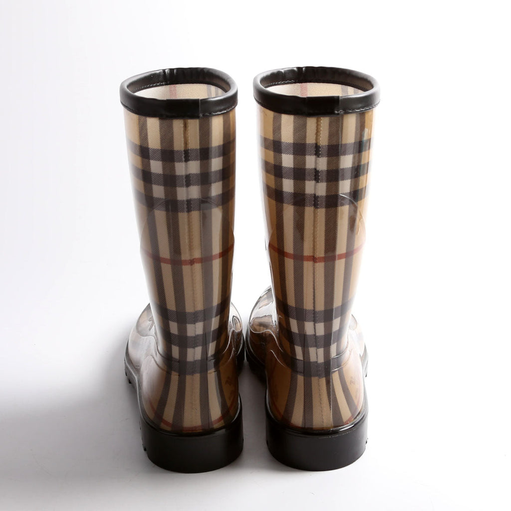 Haymarket Check Rain Boots Size 41