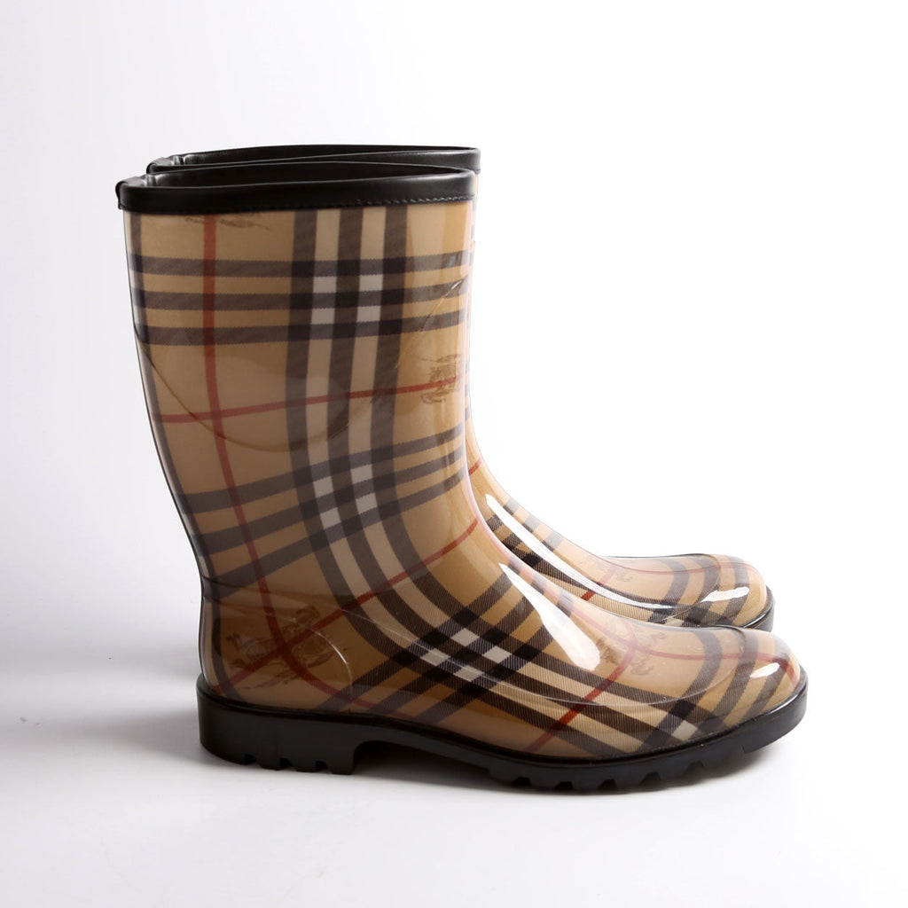 Haymarket Check Rain Boots Size 41