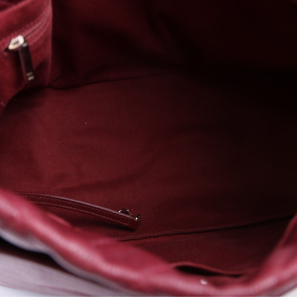Timeless CC Soft Caviar Tote 14M Burgundy