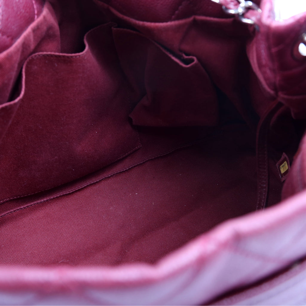 Timeless CC Soft Caviar Tote 14M Burgundy