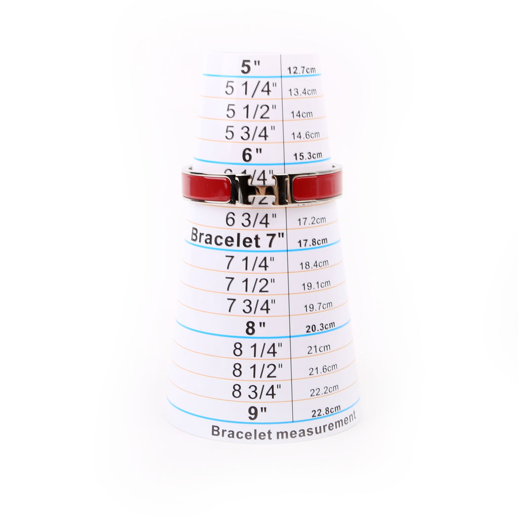 Clic Clac Narrow PM Bracelet Silver/Red