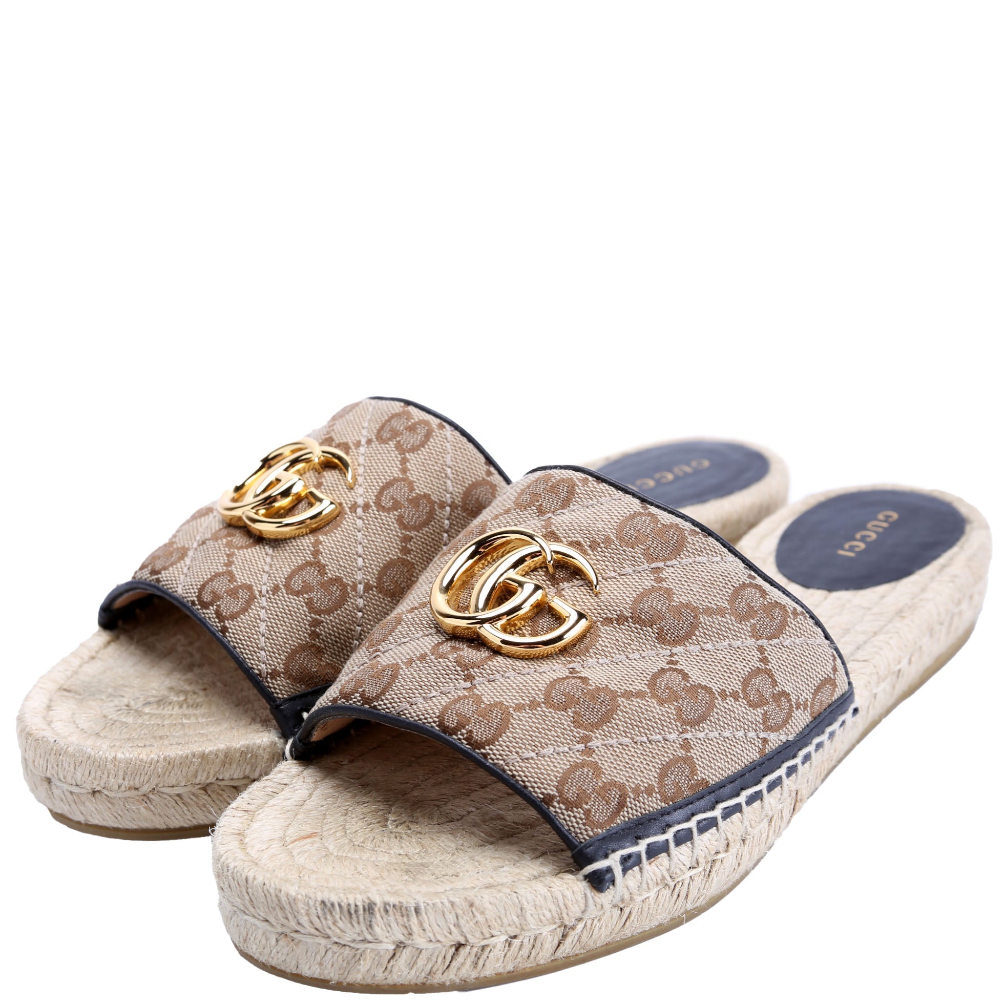 GG Marmont Espadrille Slides Size 39