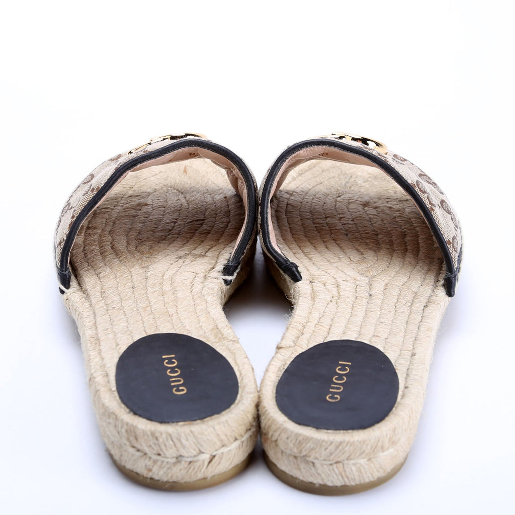 GG Marmont Espadrille Slides Size 39