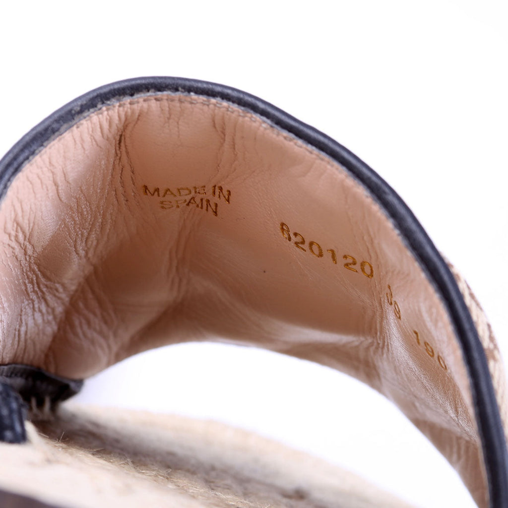GG Marmont Espadrille Slides Size 39