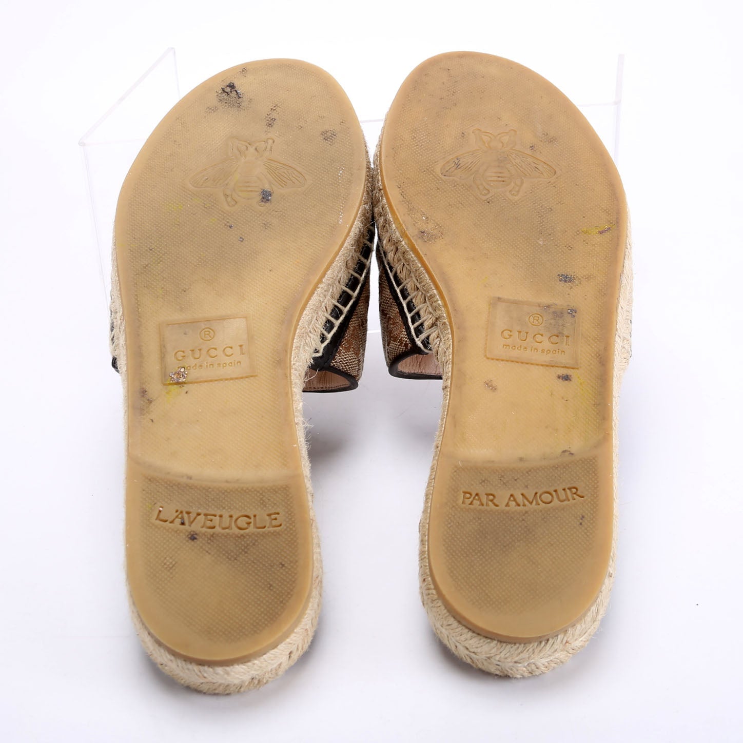 GG Marmont Espadrille Slides Size 39