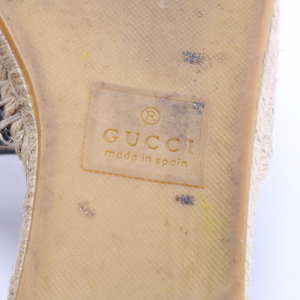 GG Marmont Espadrille Slides Size 39