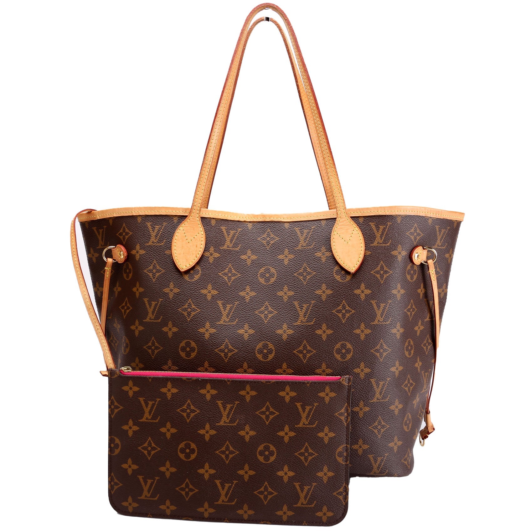 Neverfull With Wallet MM Monogram Pink