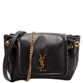 672738 Mini Notlita Quilted Lambskin Black
