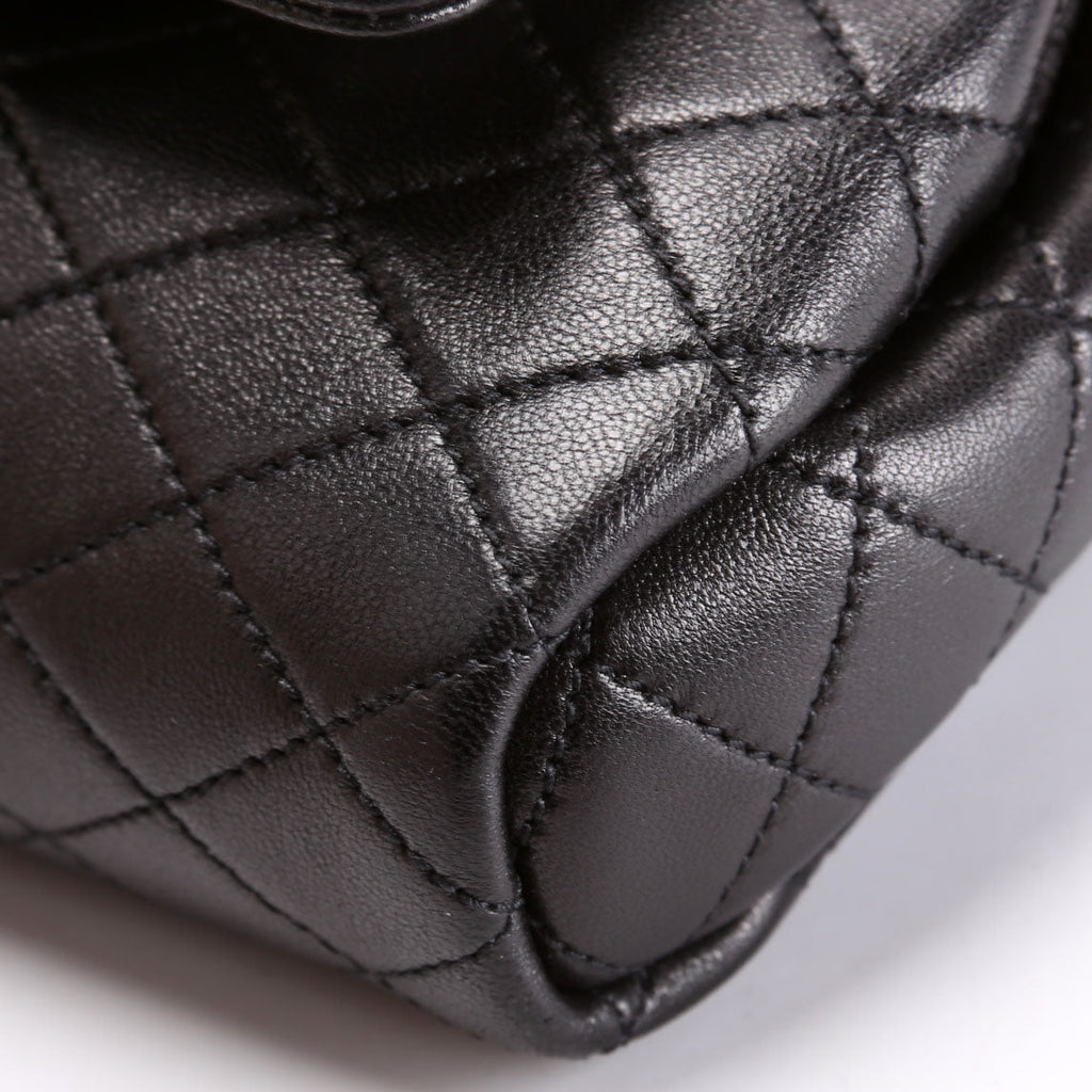 672738 Mini Notlita Quilted Lambskin Black