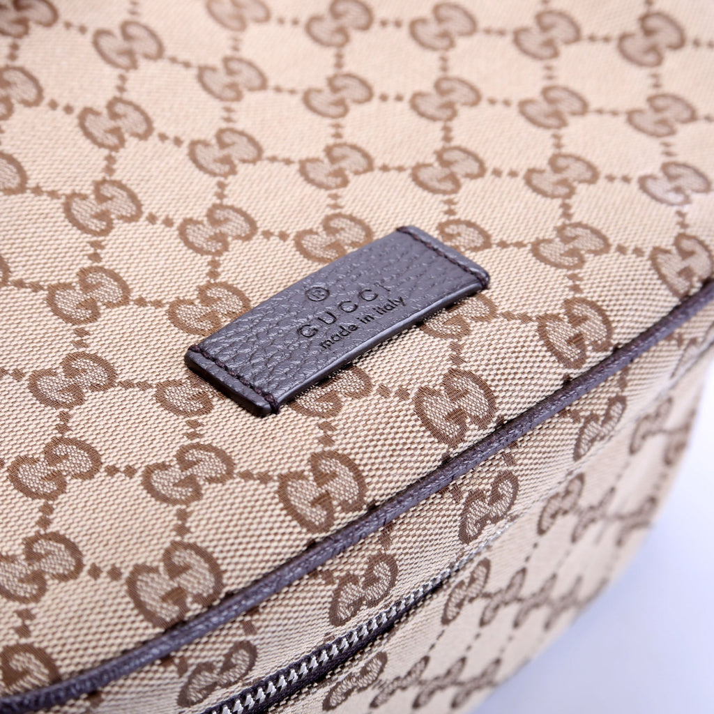630915 GG Canvas Waist Pouch Brown