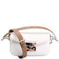 Swing Bag Reversed Monogram Calfskin White/Brown