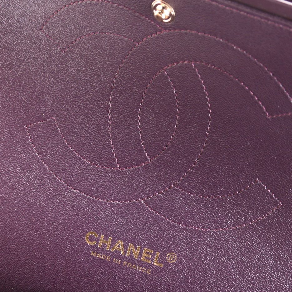 Classic Flap Jumbo Lambskin 23M Plum