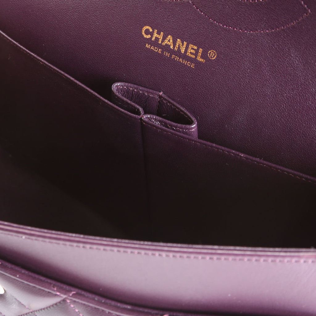 Classic Flap Jumbo Lambskin 23M Plum