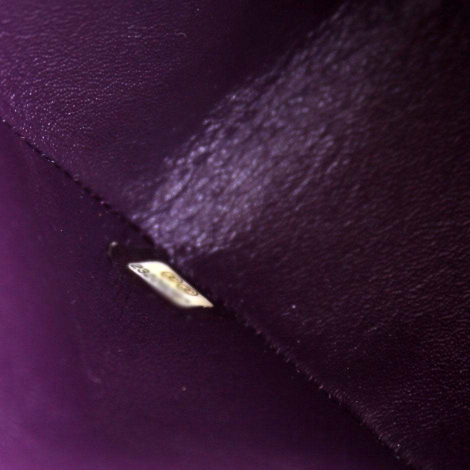Classic Flap Jumbo Lambskin 23M Plum