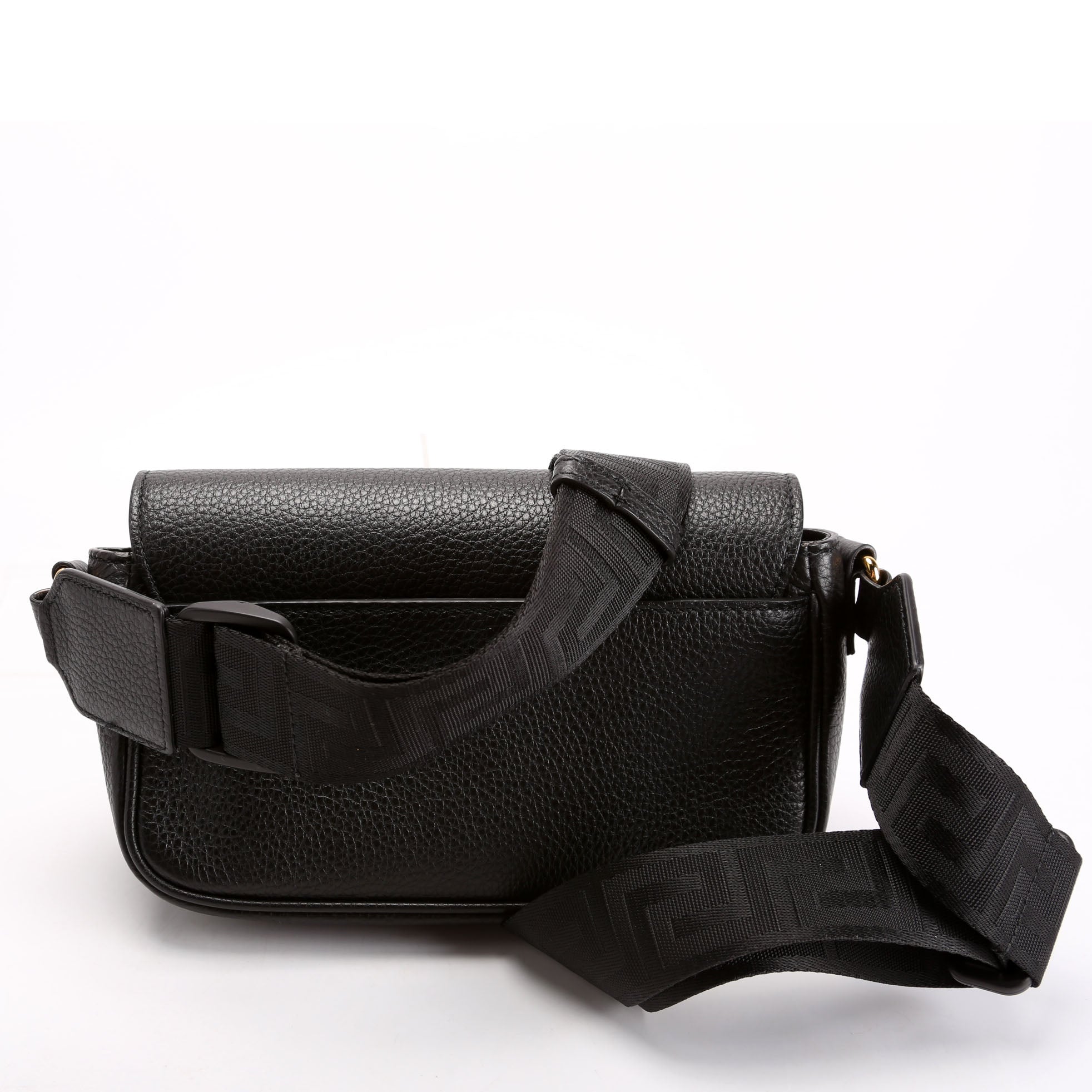 Medusa Flap Crossbody Black