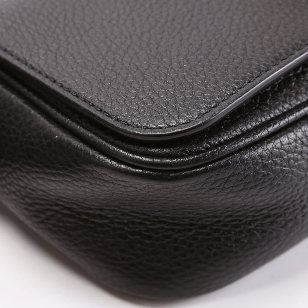 Medusa Flap Crossbody Black