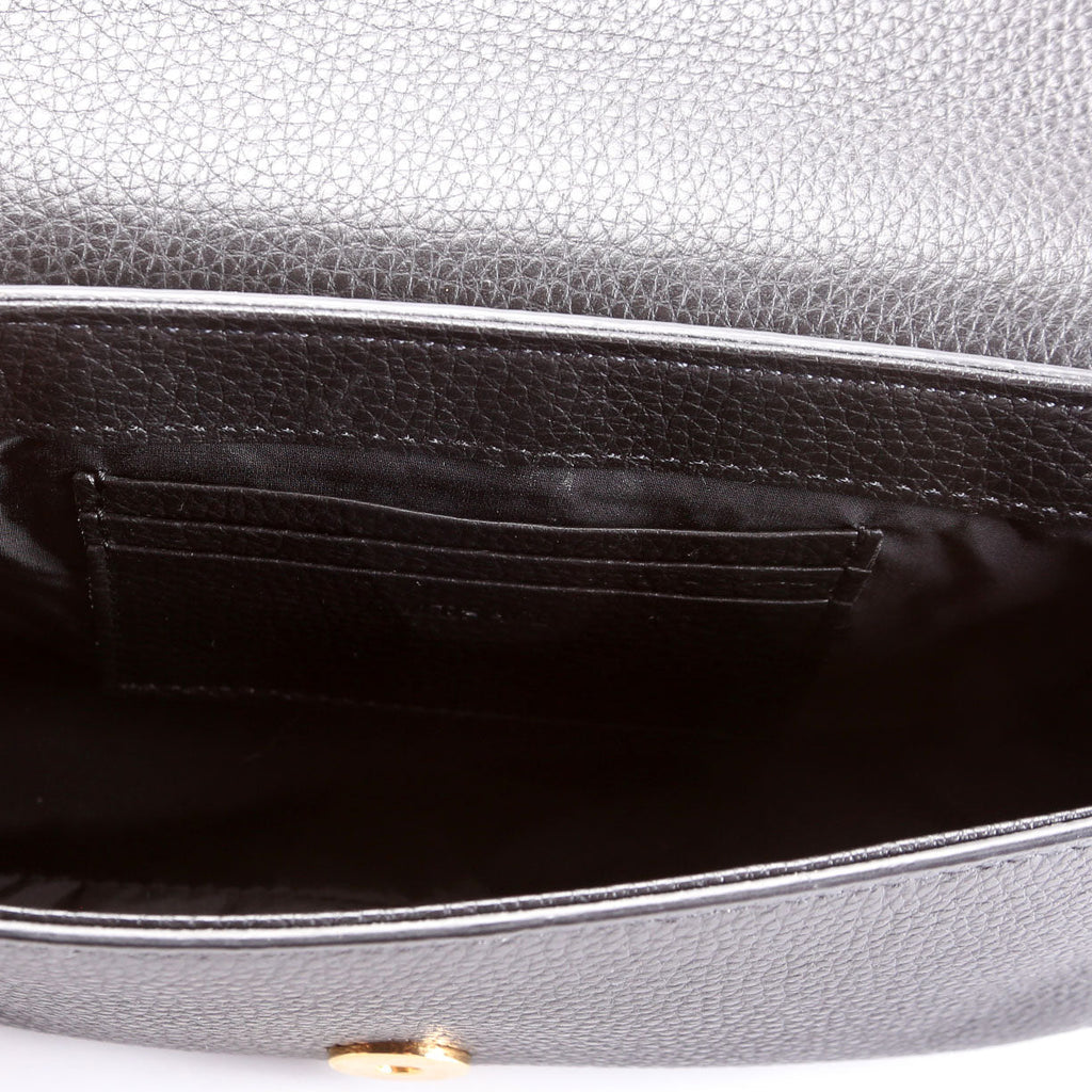 Medusa Flap Crossbody Black
