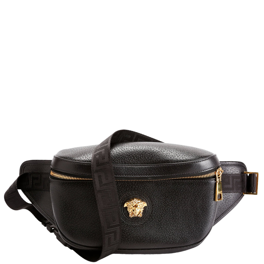 Medusa Waist Bag Leather Black