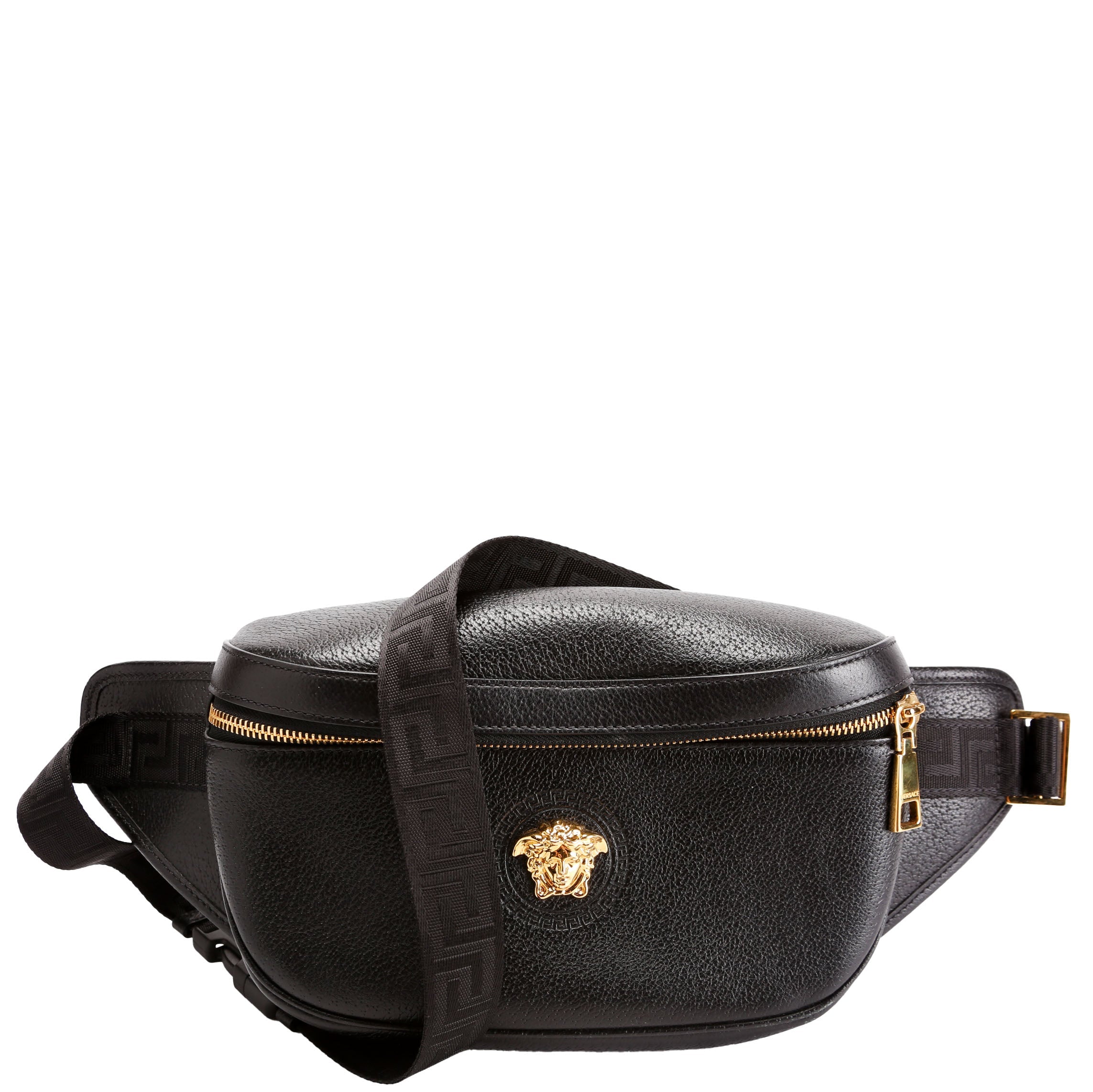 Medusa Waist Bag Leather Black