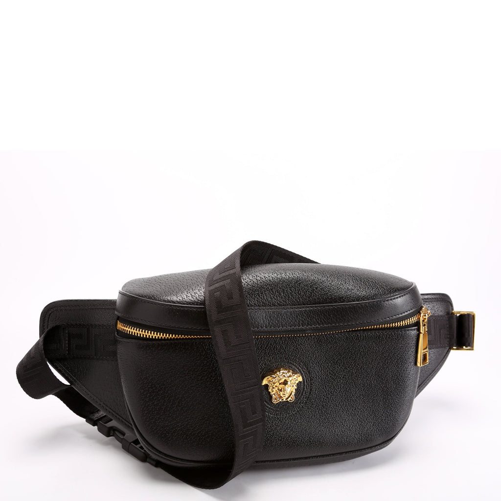 Medusa Waist Bag Leather Black