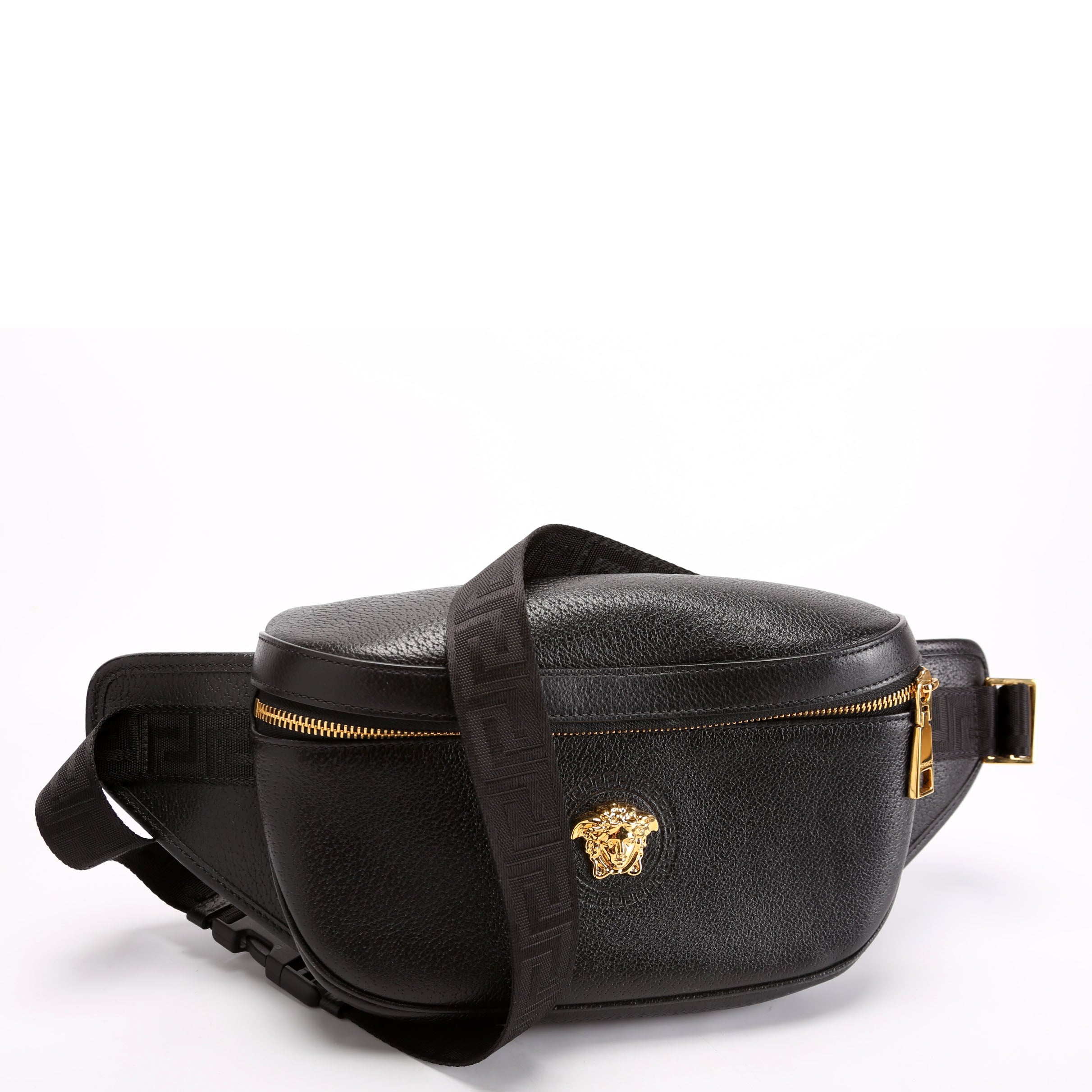 Medusa Waist Bag Leather Black