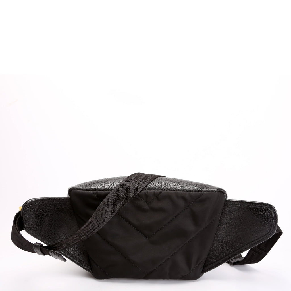 Medusa Waist Bag Leather Black