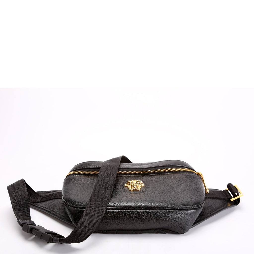 Medusa Waist Bag Leather Black