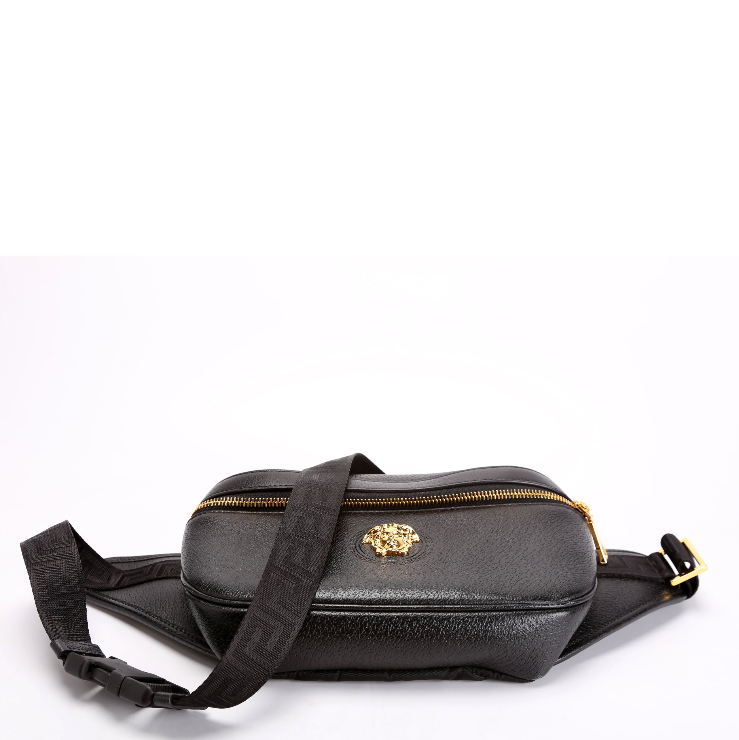 Medusa Waist Bag Leather Black