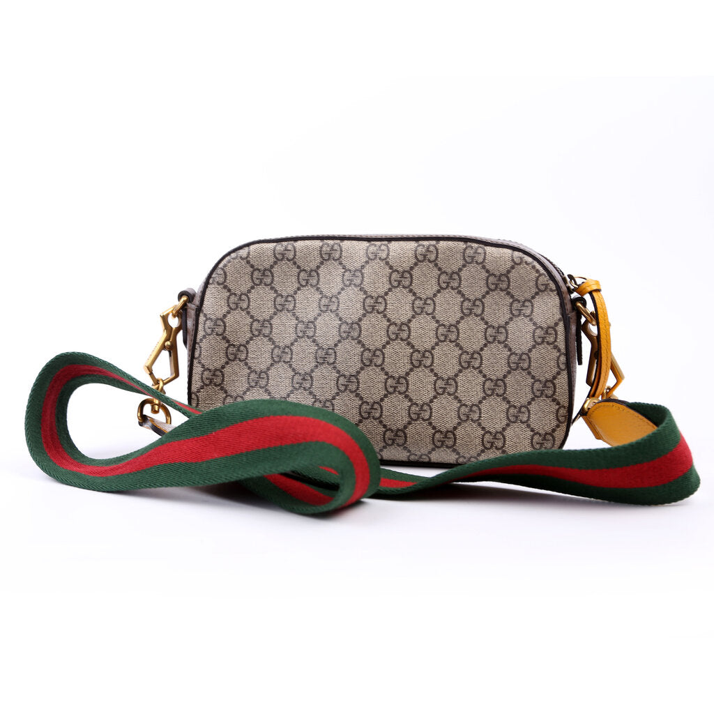 Gucci 476466 GG Supreme Messenger Bag Brown