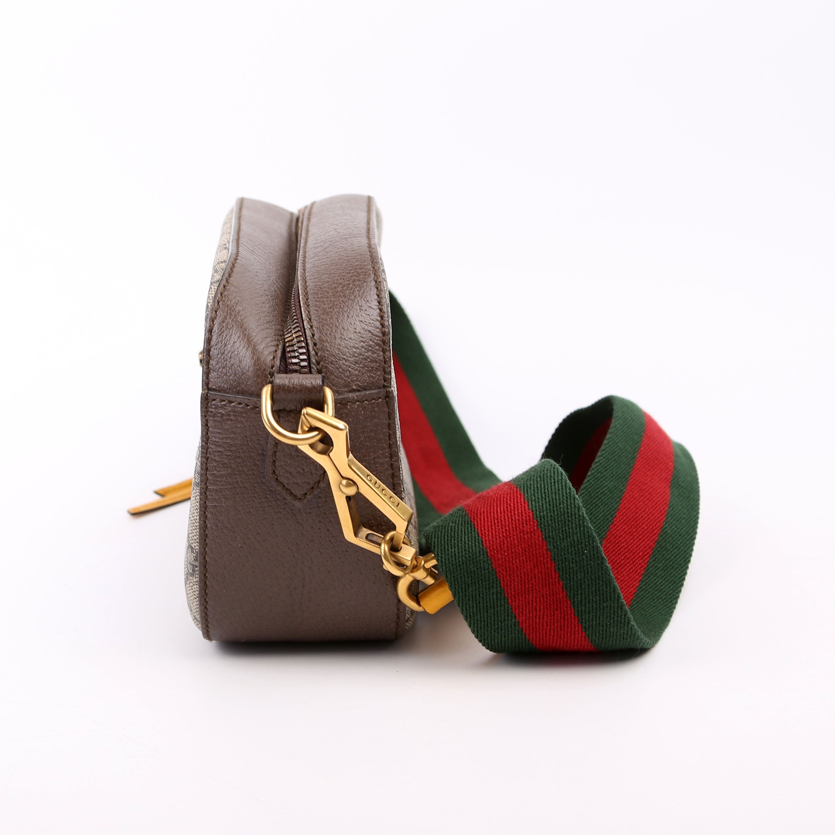 Gucci 476466 GG Supreme Messenger Bag Brown