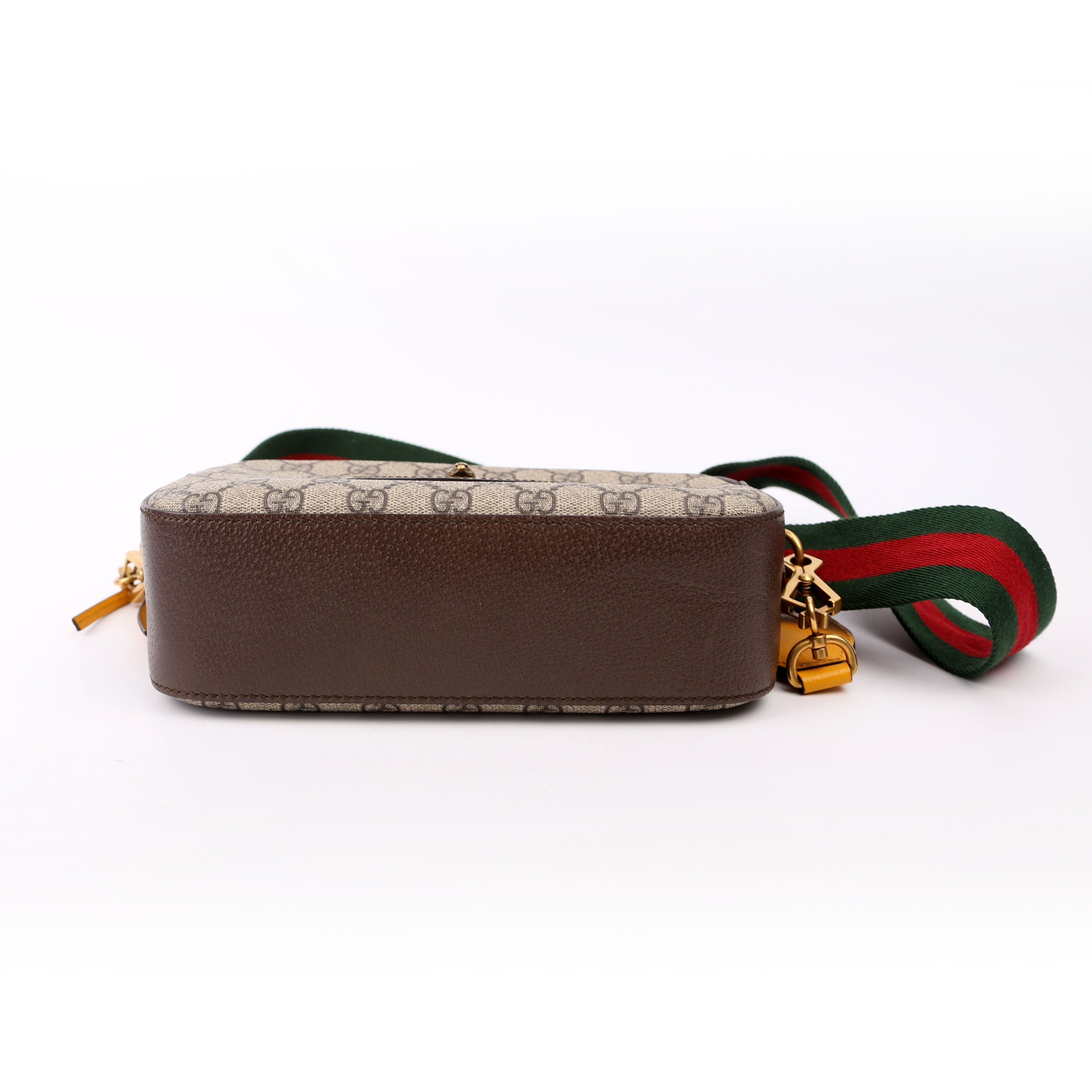 Gucci 476466 GG Supreme Messenger Bag Brown